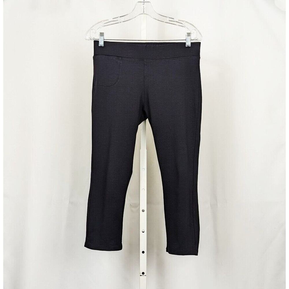 American Giant Cropped Pants Black No BS Straight Leg Women's Size 8